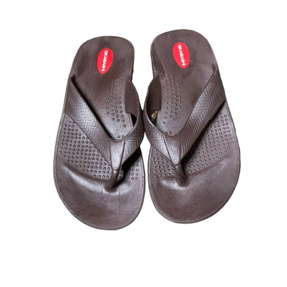 Okabashi Brown Flip Flop Size ML